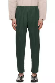 Брюки с плиссировкой 1 Homme Pliss Issey Miyake, цвет evergreen