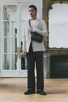 Брюки с покрытием свободного покроя H&M, черный