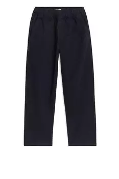 Брюки с полосками гикори Arket, синий