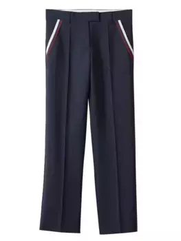 Брюки с полосками MIU MIU