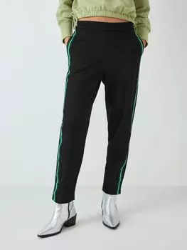 Брюки с полосками по бокам John Lewis ANYDAY, черный