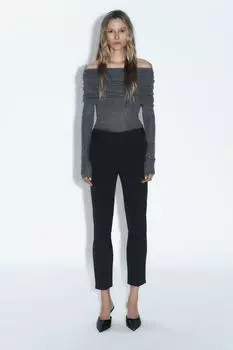 Брюки с пояснением ZARA, полосы