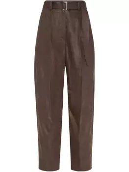 Брюки с поясом Brunello Cucinelli, коричневый