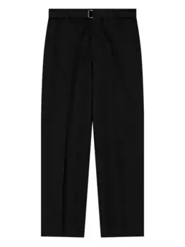 Брюки с поясом EMPORIO ARMANI, черный