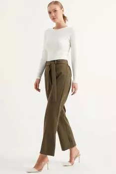 Брюки с поясом Herita, хаки