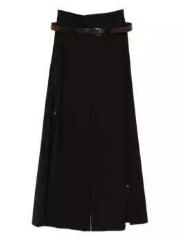 Брюки с поясом и разрезами A.W.A.K.E. Mode, черный