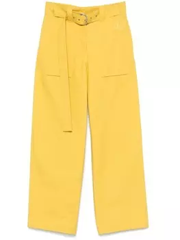 Брюки с поясом Jil Sander, желтый