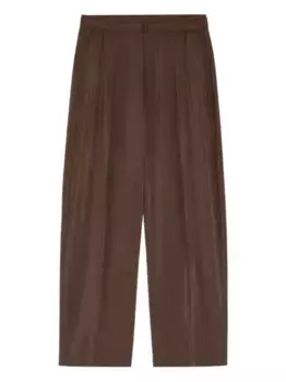 Брюки с поясом LEMAIRE, коричневый