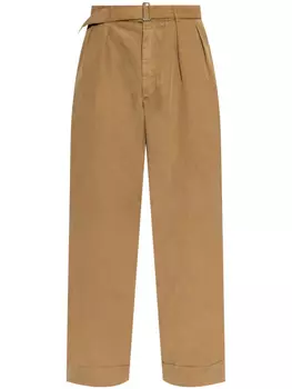 Брюки с поясом Officine Generale, коричневый