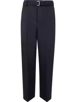 Брюки с поясом SACAI, черный