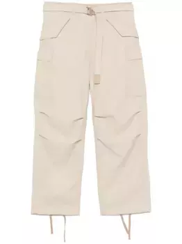 Брюки с поясом SACAI, нейтральный