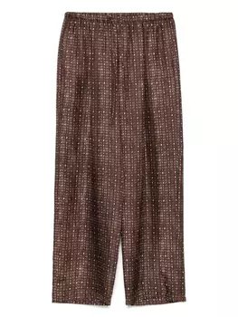 Брюки с принтом Alysi, коричневый