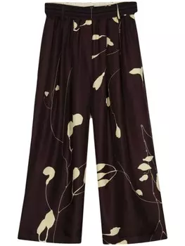 Брюки с принтом Alysi, красный