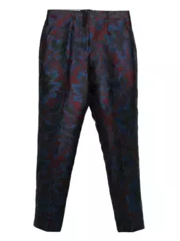 Брюки с принтом Damask ETRO, синий