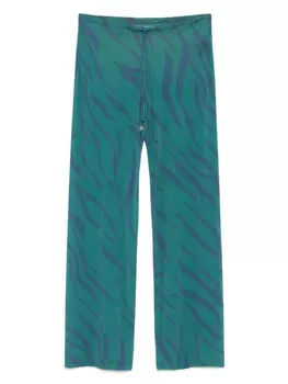 Брюки с принтом Fisico, зеленый