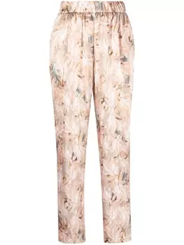 Брюки с принтом Forte Forte, бежевый