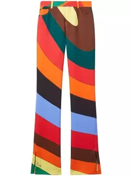 Брюки с принтом Iride PUCCI, оранжевый