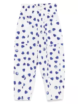 Брюки с принтом Monnalisa, белый