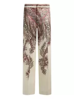 Брюки с принтом пейсли ETRO, красный