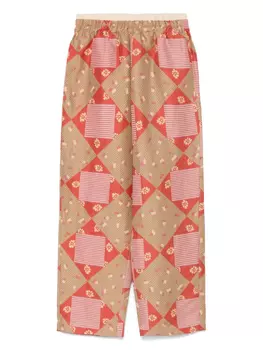 Брюки с принтом RANRA, красный