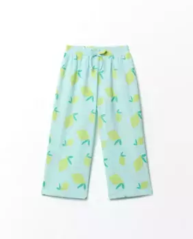 Брюки с принтом Sfera, бирюзовый