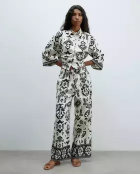 Брюки с принтом Sfera, черный