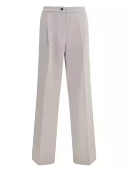 Брюки с прорезными карманами на пуговицах Cruna, серый