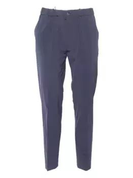 Брюки с прорезными карманами на резинке RRD, синий