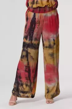 Брюки с прозрачной талией Saloos, красный