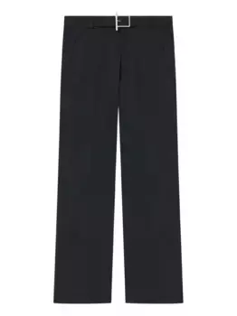 Брюки с пряжкой Alexander McQueen, черный