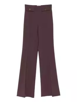 Брюки с пуговицами Elisabetta Franchi, коричневый