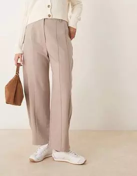 Брюки с язычком из норки ASOS DESIGN