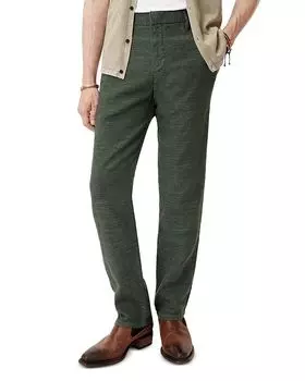 Брюки с расклешенными штанинами Flint из льняной смеси John Varvatos, зеленый