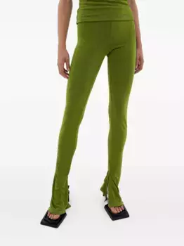 Брюки с разрезами Miista, зеленый