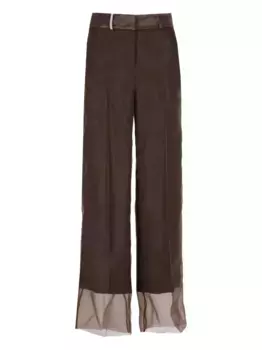 Брюки с разрезами Peserico, коричневый