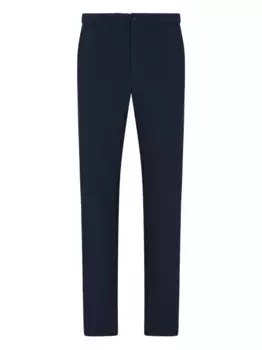 Брюки с резинкой на талии EMPORIO ARMANI, синий