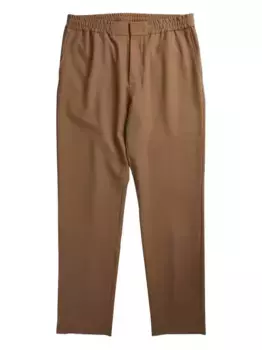 Брюки с резинкой на талии NN07, коричневый