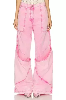 Брюки с широкими штанинами The Attico, pink