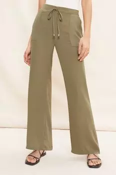 Брюки с широкими воздушными штанинами Friends Like These, зеленый