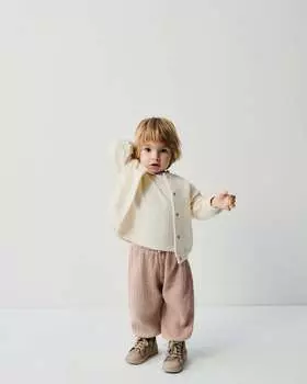 Брюки с тектурой ZARA, норка