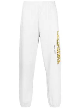 Брюки с текстовым принтом Sporty & Rich, серый