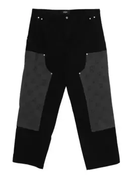 Брюки с тисненым логотипом Represent, черный