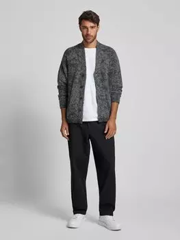 Брюки с тканевым поясом модель «УМО» WOODBIRD, черный