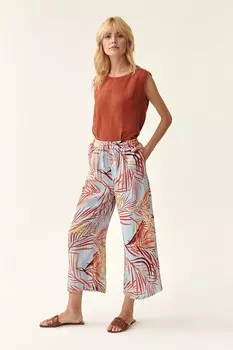 Брюки с тропическим узором Tatuum, желтый