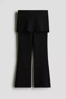 Брюки с юбкой H&M, черный