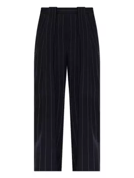 Брюки с узором в тонкую полоску Stella McCartney, синий