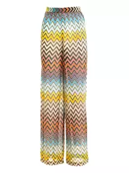 Брюки с узором зигзаг Missoni, оранжевый