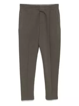 Брюки с вафельной текстурой Emporio Armani, коричневый