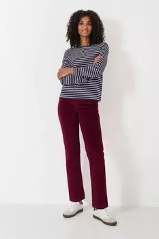 Брюки с вельветовой лентой Crew Clothing Company, красный