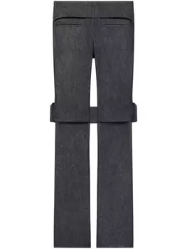 Брюки с вырезами Courrges, серый